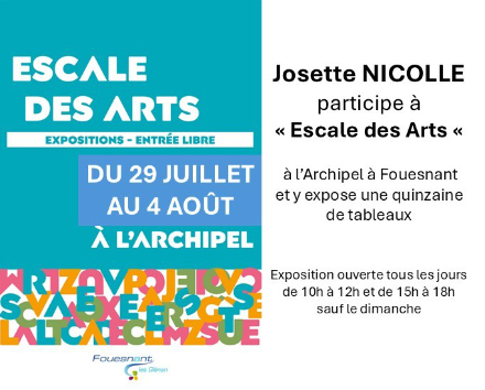Exposition Escale des Arts à l'Archipel à Fouesnant
