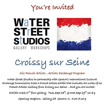 Six Artistes de Croissy-sur-Seine exposent au WaTER STrEET StUDIOS - Geneva, IL - USA